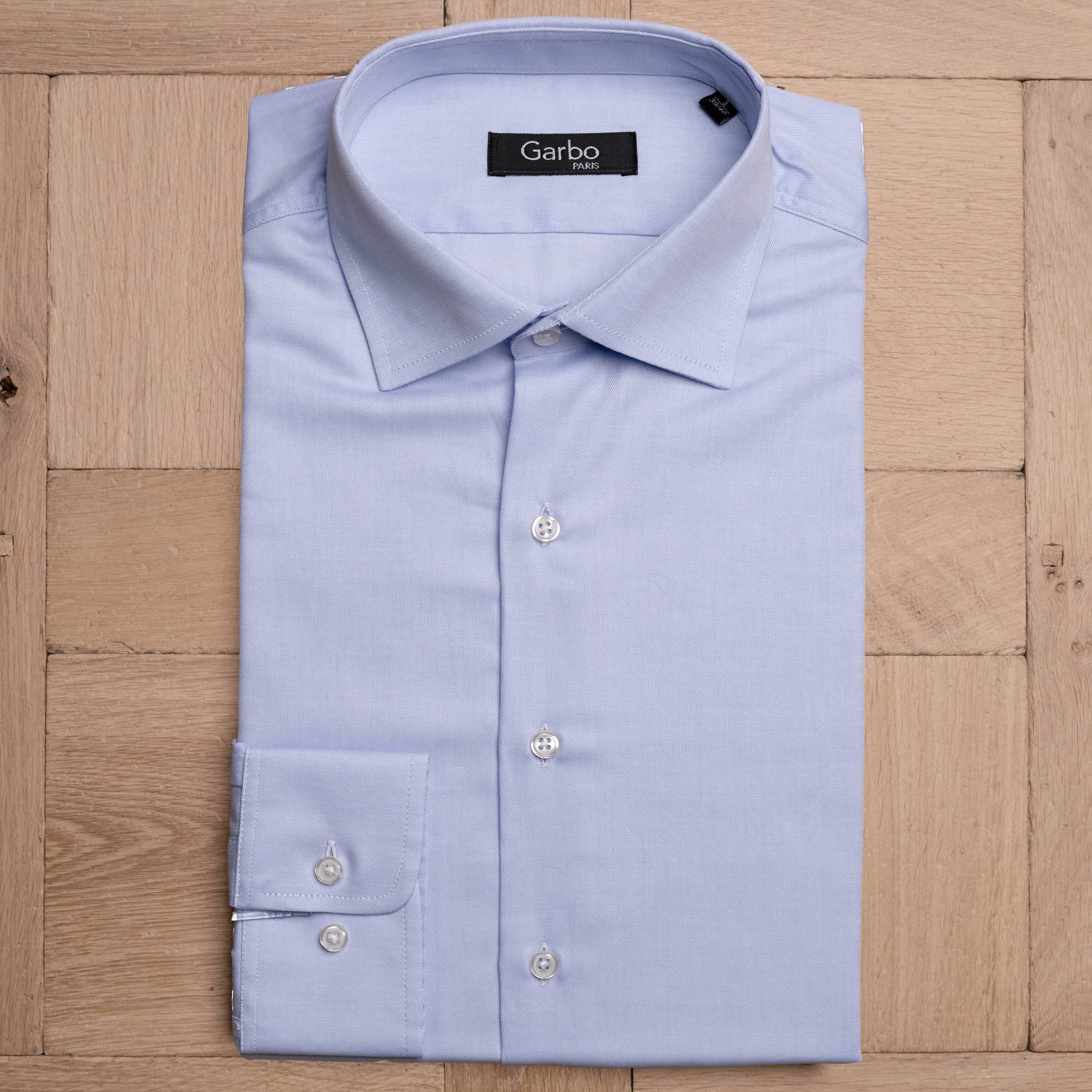 Chemise Col ITALIEN – Ciel – P-ITPS-008-