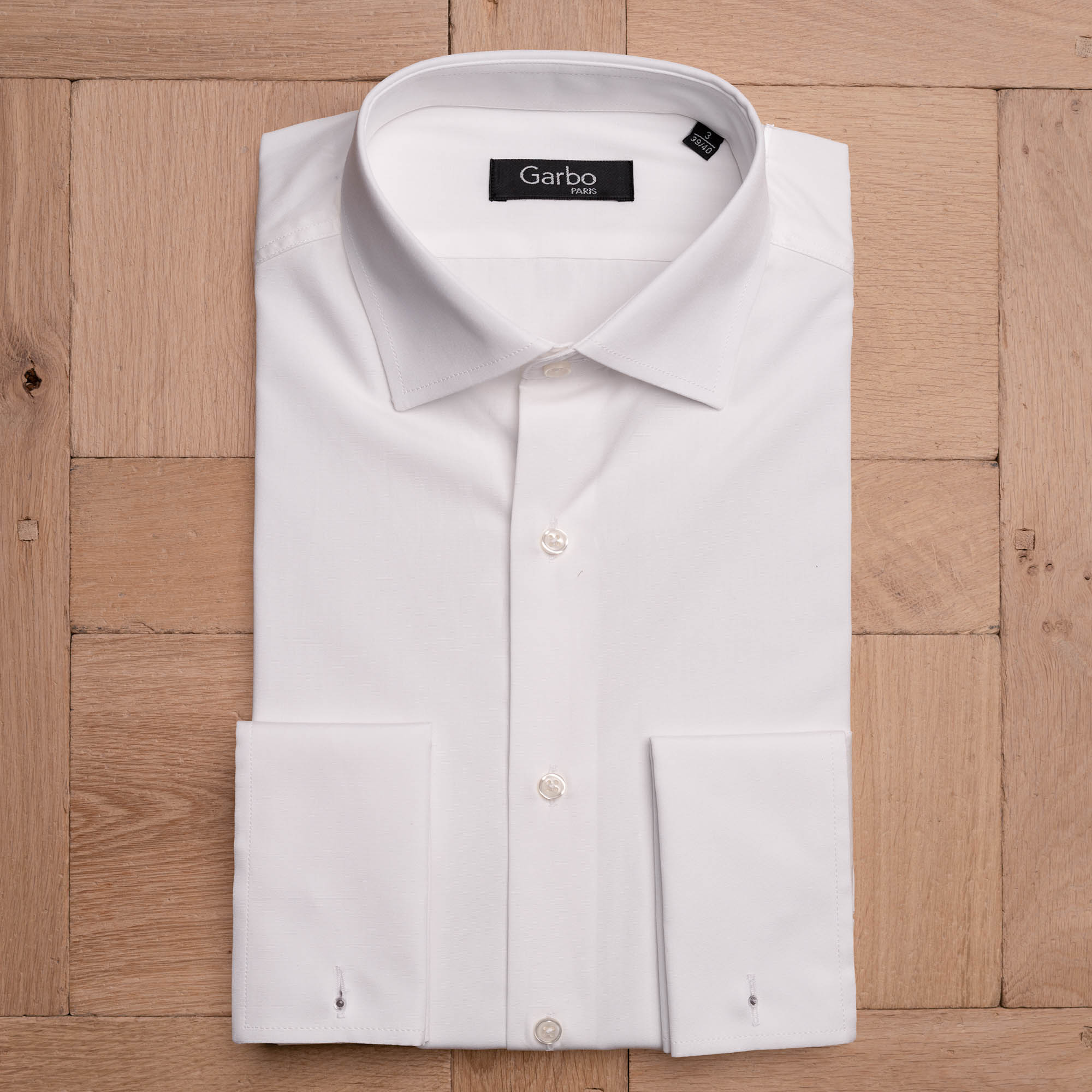 Chemise Col ITALIEN P-M – Blanc – P-ITPM-007-