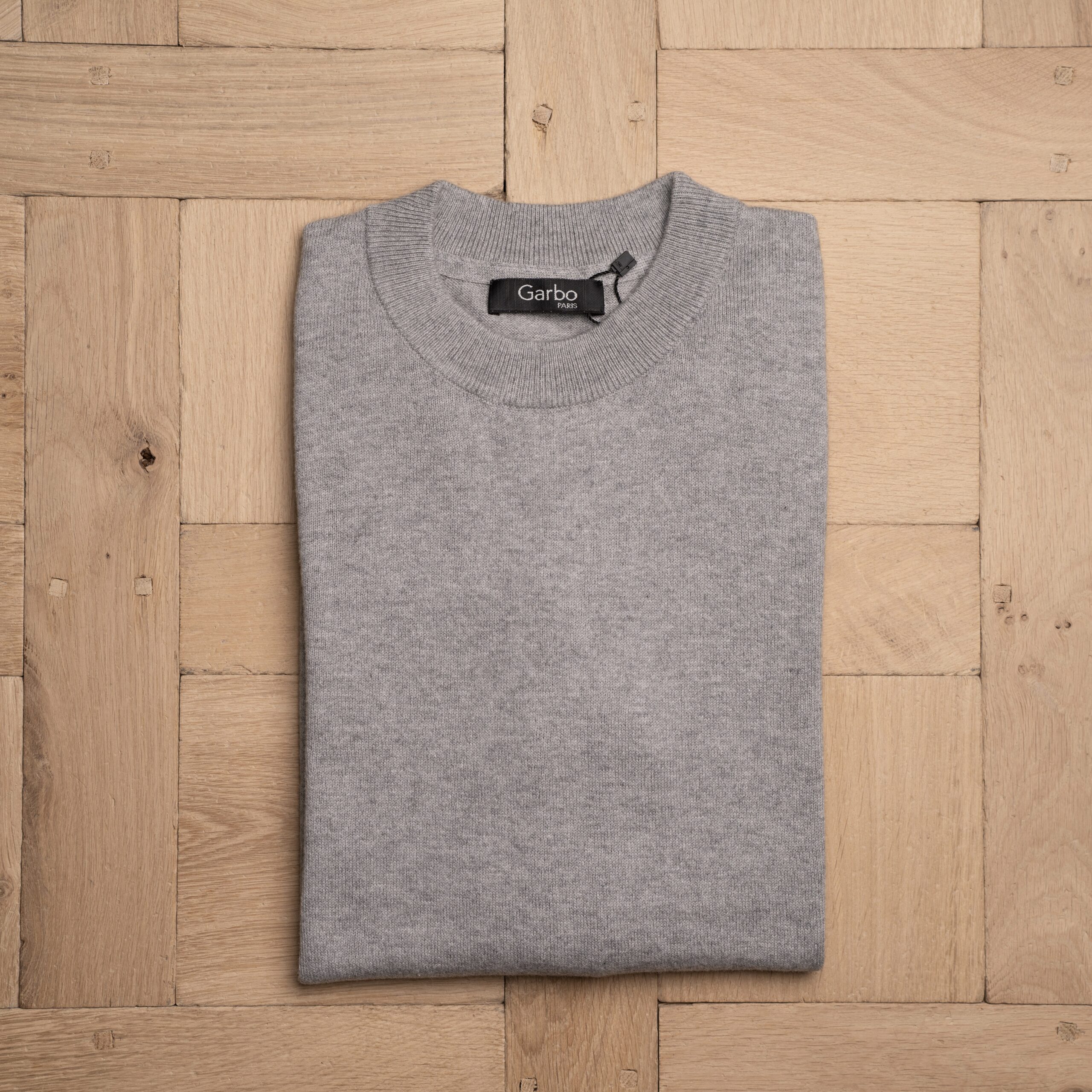 Pull Col Rond – Gris Clair – Au Chaud H24-06776